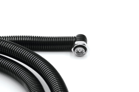 1/2'' Flexible Coax Assembly Angle Din Male to Angle Din Male + Bird Proof