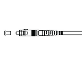 Fibre Patch Cord Single Mode Simplex SS Armoured Fire Retardant