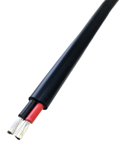 2.5mm2 DC BLACK UV FR Twin Flat Double Insulated PVC