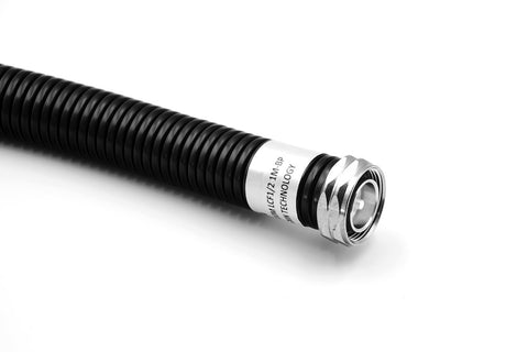 1/2'' Low loss Coax Assembly 4.3-10 Male to Din Male + Bird Proof