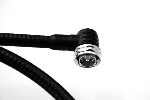 1/2'' Low loss Coax Assembly Din Male to Angle Din Male